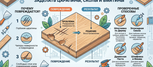 Реставрация старой фанеры: как правильно заделать царапины, сколы и вмятины