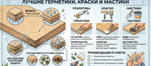Защита торцов фанеры и ОСБ от влаги: лучшие герметики, краски и мастики