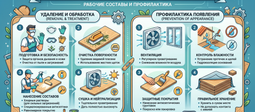 Как удалить плесень и грибок с деревянных плит: рабочие составы и профилактика