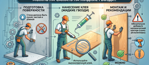 Монтаж фанеры на бетонную стену без каркаса: можно ли сажать на жидкие гвозди?
