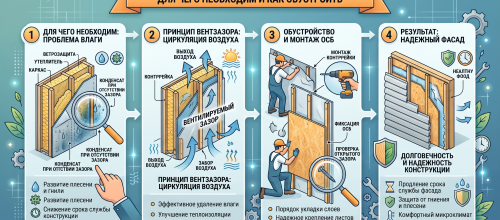 Вентзазор под ОСБ на фасаде каркасного дома: для чего необходим и как обустроить