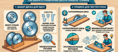 Правила распила ЛДСП циркулярной пилой без сколов: как подобрать правильный диск