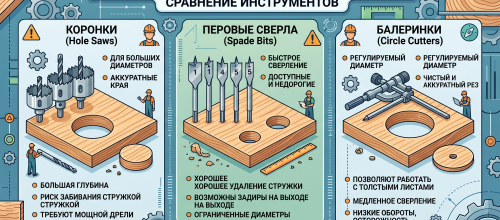 Чем аккуратно просверлить толстую фанеру: коронки, перовые сверла и балеринки