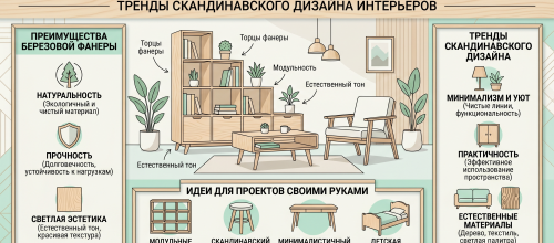 Мебель из березовой фанеры своими руками: тренды скандинавского дизайна интерьеров